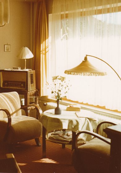Wohnzimmer um 1960